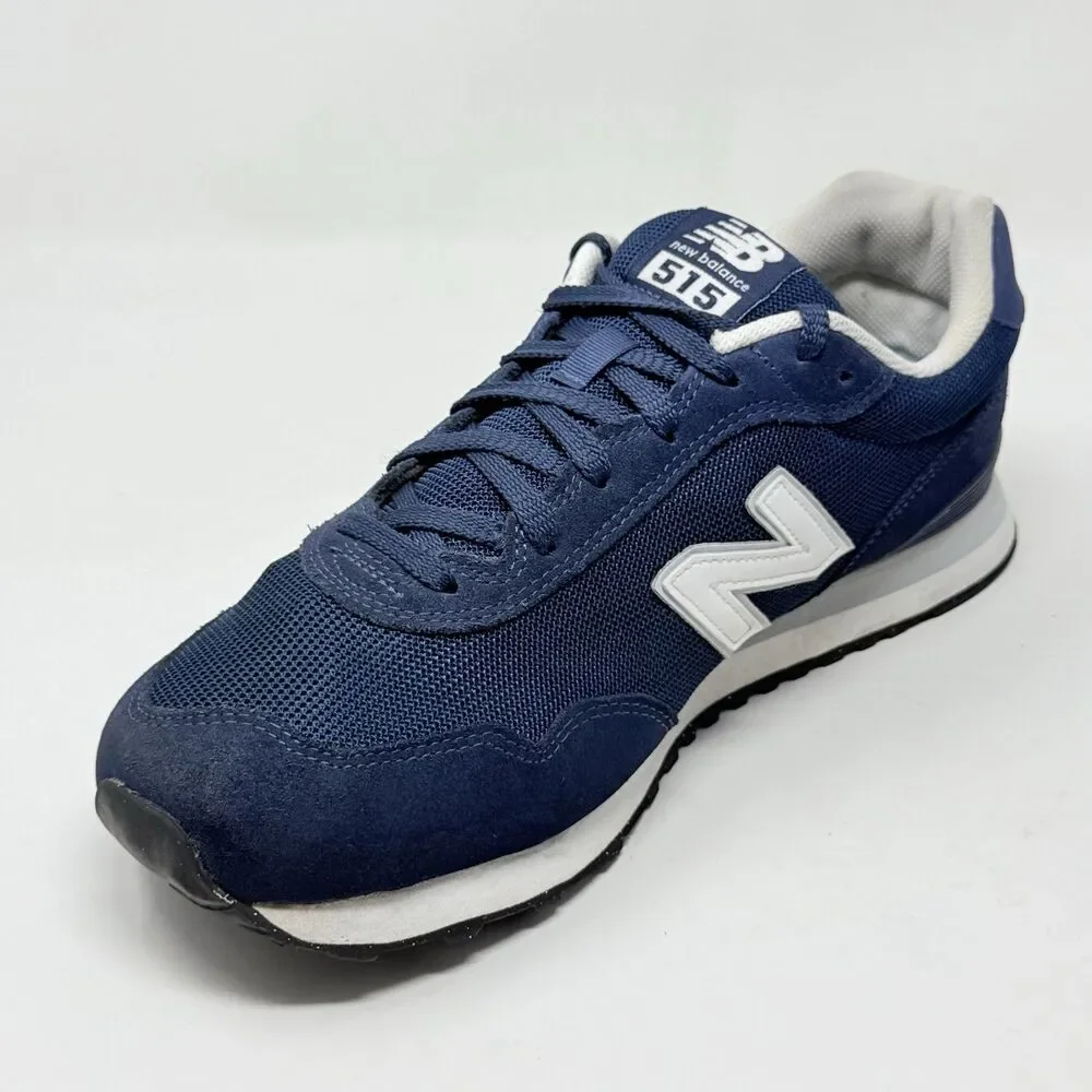 New Balance 515 Sneakers Mens 11.5 4E Wide Blue White Suede Mesh Running Shoes